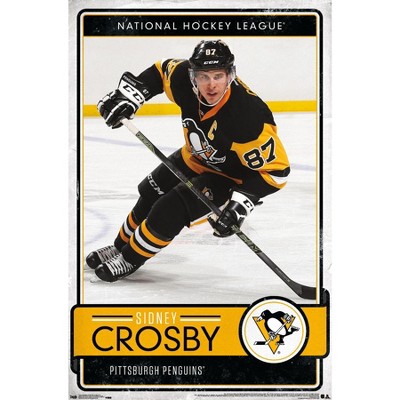 Sidney Crosby - Signed & Framed Pittsburgh Penguins Gold & Black