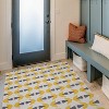 HomeStock Outdoor Washable Hialeah Ivory & Yellow 3' X 5', Machine Woven with Printed Designs, Coastal - 3 of 4