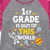 Girls' - Dr. Seuss - First Grade Out Of This World Shirt Tail Raglan Graphic T-shirt - 2 of 4
