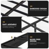 Okak All Size Modern Platform Bed with Upholstered Headboard & Wood Slatted Frame,Master Bedroom Bed Frame No Box Spring - 4 of 4