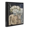 Stupell Industries Highland Cattle with Flower Garlands, 25" x 25" - 3 of 4