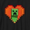 Boy's Minecraft Valentine's Day Creeper Heart T-Shirt - 2 of 4