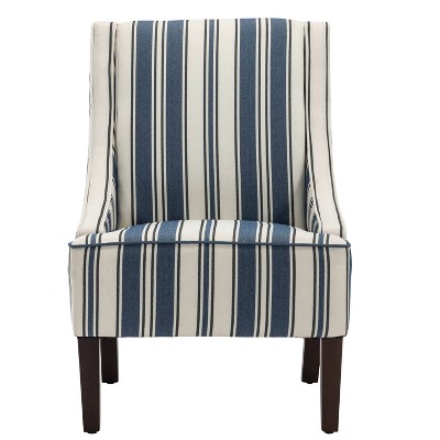 Striped discount barrel chair