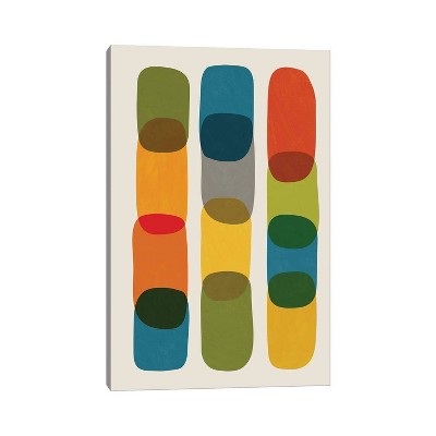 iCanvas Colorful Mid-Century Modern Bold I by EmcDesignLab Canvas Print Wall Art