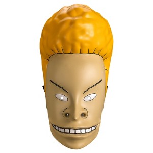 Trick or Treat Studios Beavis & Butthead Men's Beavis Injection Halloween Deluxe Costume Mask - Yellow One Size Fits Most - 1 of 1