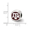 Black Bow Jewelry Sterling Silver Texas A&M Aggies NCAA Bead Charm - 3 of 4