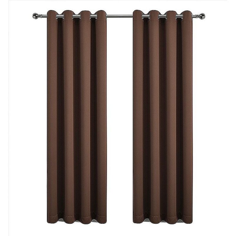 Regal Home Collections 100% Hotel Blackout Thermal Insulated Grommet Curtains (2 Pack), 2 of 4