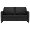 vidaXL Modern 2-Seater Foam-Padded Sofa with Faux Leather Upholstery - Sturdy Metal Frame - Easy to Clean Surface - 3 of 4