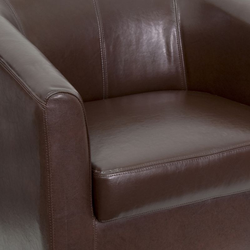 Flash Furniture LeatherSoft Lounge Chair with Sloping Arms, 5 of 11