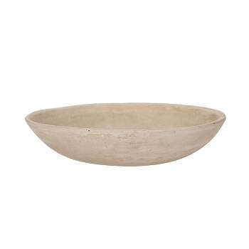 White Paper Mache Bowl by Foreside Home & Garden