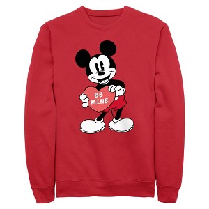 Men's Mickey & Friends Be Mine Sign Sweatshirt - 1 of 4