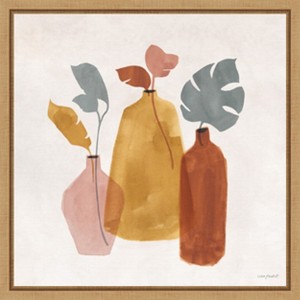 Amanti Art Terracotta Vases 03 by Lisa Audit Canvas Wall Art Print Framed 16 x 16-in. - 1 of 4