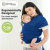 KeaBabies Original Baby Wraps Carrier, Baby Sling Carrier, Stretchy Infant Carrier for Newborn, Toddler - image 2 of 4