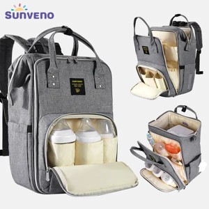 acxily Stylish Upgrade Diaper Bag, Multifunction Backpack, Travel BackPack Maternity Baby Changing Bags 20L Large Capacity - 1 of 4