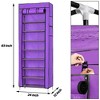 GustoWave 9 Tiers Shoe Rack with Dustproof Cover Closet Shoe Storage Cabinet Organizer - 2 of 4