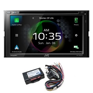 JVC KW-V960BW Car AV Receiver, Wireless CarPlay Android Auto, PAC SWI-CP2 - 1 of 4