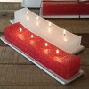Vance Kitira 12.25" Layered Brick Candle, White - 4 of 4