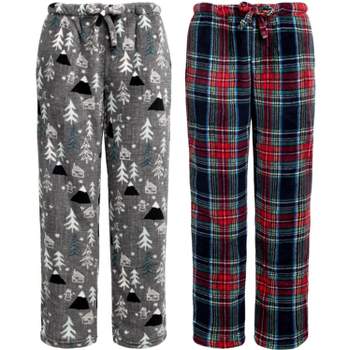 Disney Lilo And Stitch Juniors' Merry Stitchmas Plush Fleece Pajama Pants  MD Blue