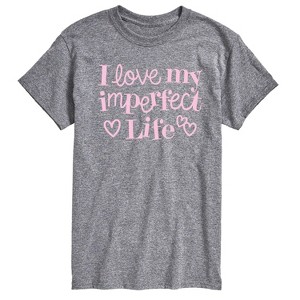 Men's - Instant Message - I Love My Imperfect Life Short Sleeve Graphic T-Shirt - 1 of 4
