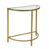Carolina Living Fenice Demilune Console Table - Gold - 3 of 4