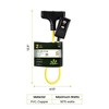 GoGreen Power (GG-12402) 12/3 SJTW 2' Portable 3-Outlet In-line Ground Fault Circuit Interrupter (GFCI),Yellow - 2 of 4