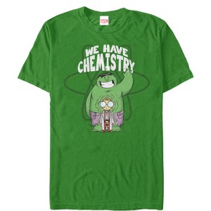 Men's Marvel Valentine's Day Hulk We Have Chemistry T-Shirt - 1 of 4