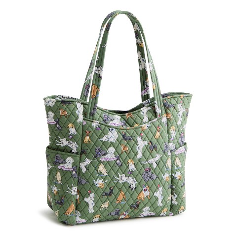 Vera Bradley Women's Outlet Cotton Large Glenna Tote Bag Dog Park