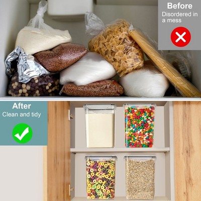 Clear BPA-Free Plastic Airtight Food Storage Containers Set