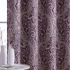 HLC.ME Paris Paisley Decorative Print Damask Pattern Light Reducing Grommet Window Curtain Panels for Bedroom, Set of 2 - 4 of 4