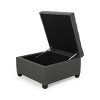 NicBex 31 Inch Square Upholstered Storage Ottoman Bench with Legs for Bedroom,Living Room,Entryway - 4 of 4