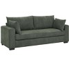 NicBex Modern Minimalist Corduroy Loveseat Sofa Couch with Two Pillows,2-Seat Lounge Sofa for Living Room,Apartment - 3 of 4