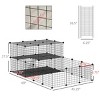 Indoor Rabbit Cage,DIY Small Animal Playpen,Modular Pet Fence for Guinea Pigs Bunnies and Chinchillas - LAOTIES - 2 of 4