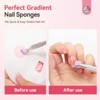 SAVILAND Pro Ombre Sponge Kit - 100-Count Purple Gradient Tools w/Tweezer Pen for Aura Nails Salon & DIY. - 3 of 4