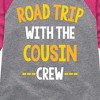 Girls' - Instant Message - Road Trip With The Cousin Crew Shirt Tail Raglan Graphic T-shirt - 2 of 4