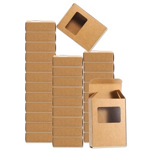 Unique Bargains Durable Soap Packaging Boxes Window Design Versatile Applications Gift Box 32 Pcs - 1 of 3