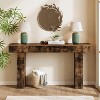 Tribesigns 63-Inch Narrow Console Table, Modern Sofa Table for Hallway, Entryway Table for Living Room, Bedroom, Home Office - 3 of 4