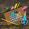 Garfield This Is What Awesome Looks Like Makeup Cosmetic Bag Organizer Pouch - 2 of 4
