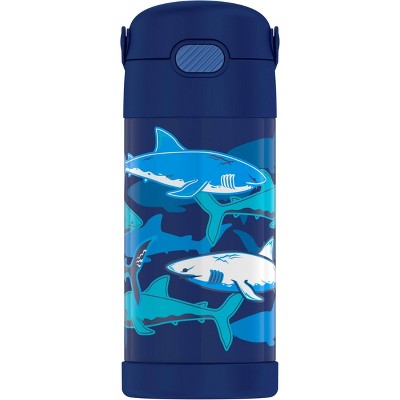 Thermos Sharks 12oz FUNtainer Water Bottle with Bail Handle - Blue