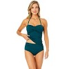 Women's Live In Color Twist Front Bandeaukini Swim Top - 2 of 4