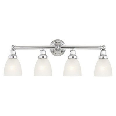 Livex Lighting Classic 4 - Light Vanity in  Polished Chrome