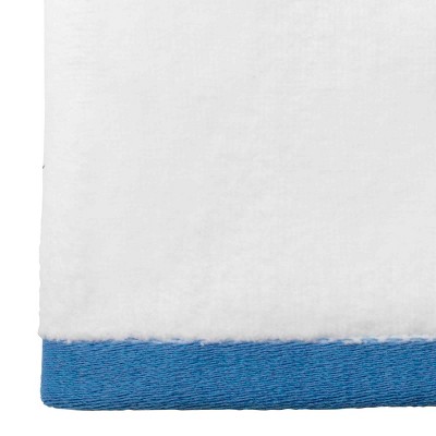 White and Blue Cotton Christmas Nutcracker Bath Towel Set
