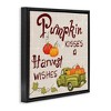 Stupell Industries Farmhouse Pumpkin Kisses Black Floater Framed Canvas Wall Art - 3 of 4