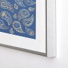 Cynthia Haller Classic blue and gold paisley Metal Framed Art Print - Deny Designs - 4 of 4
