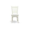 HomeStock African Artifacts Dining Chairs 2-Piece Set- Linen Fabric Seat And Slatted Back - 4 of 4