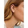 9-piece women's clip-on earring set, 14K gold plated - hypoallergenic adjustable clip-on earrings, stackable wrap style. - 3 of 4