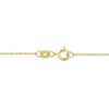 EVERLY JEWELRY | 10K Yellow Gold 1 1/3 CT TGW Cushion Citrine and 1/8 CT TW Diamond Halo Necklace - 17 inch - 2 of 4