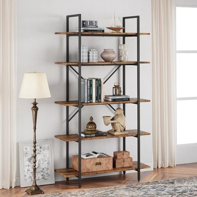 Whizmax 5 Tier Bookshelf, 67.9 inches Tall Bookcase with 5 Open Book Shelves, Large Display Shelves for Home Office, Study Room, Living Room
