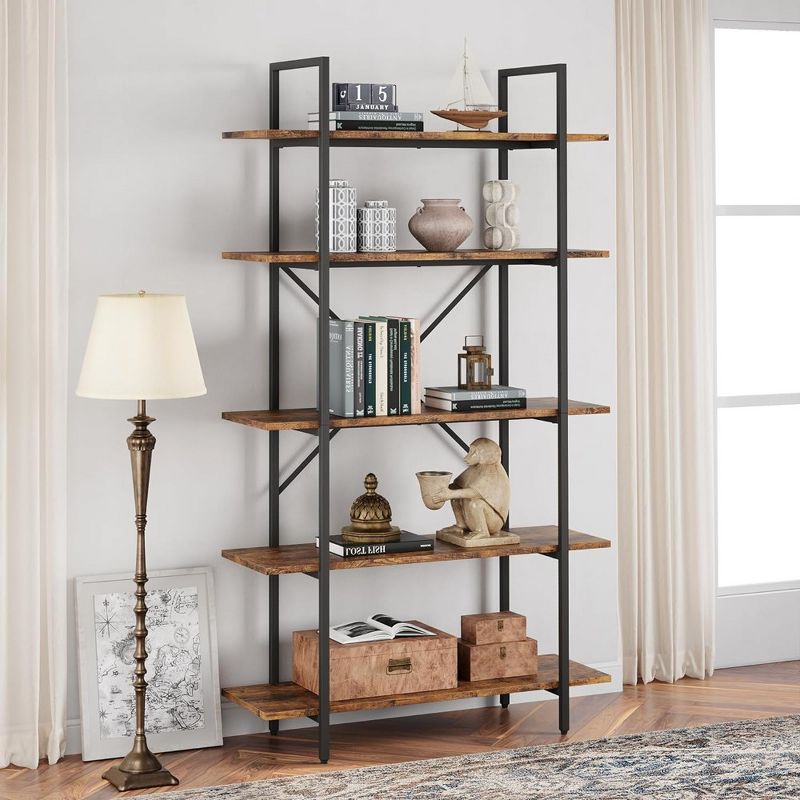 Whizmax 5 Tier Bookshelf, 67.9 inches Tall Bookcase with 5 Open Book Shelves, Large Display Shelves for Home Office, Study Room, Living Room, 1 of 8