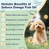 ZEBORA Dog Omega-3 with fish oil, krill & kelp. EPA & DHA support skin, coat, joints & allergies. Reduces itch & shedding - 90 scoops - 4 of 4