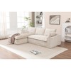103'' Chenille L-Shaped Cloud Sectional Couch with Chaise, Boneless and No Assembly Required - 3 of 4